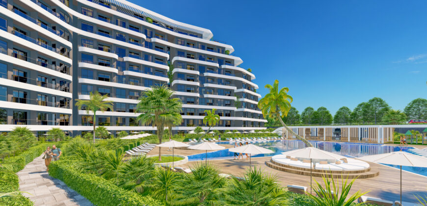 Appartementen te koop in luxe complex Aksu Antalya