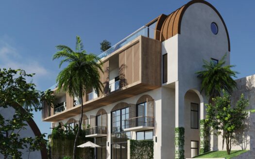 The project is situated in a serene green area, offering a splendid view of Alanya, particularly Cleopatra Beach
