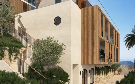 The project is situated in a serene green area, offering a splendid view of Alanya, particularly Cleopatra Beach