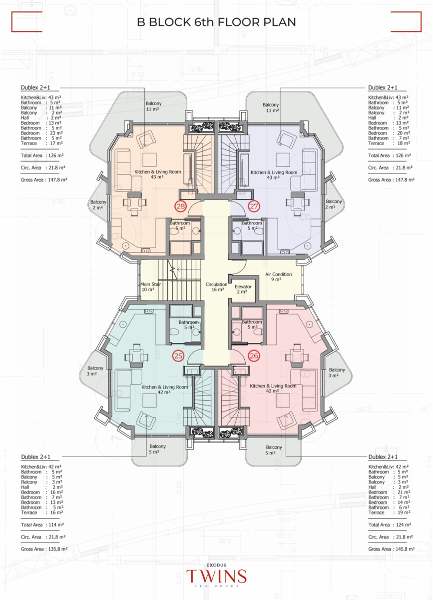 B Block 6 Floor Plan